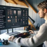 Person adjusting detailed game accessibility settings in a norwegian home