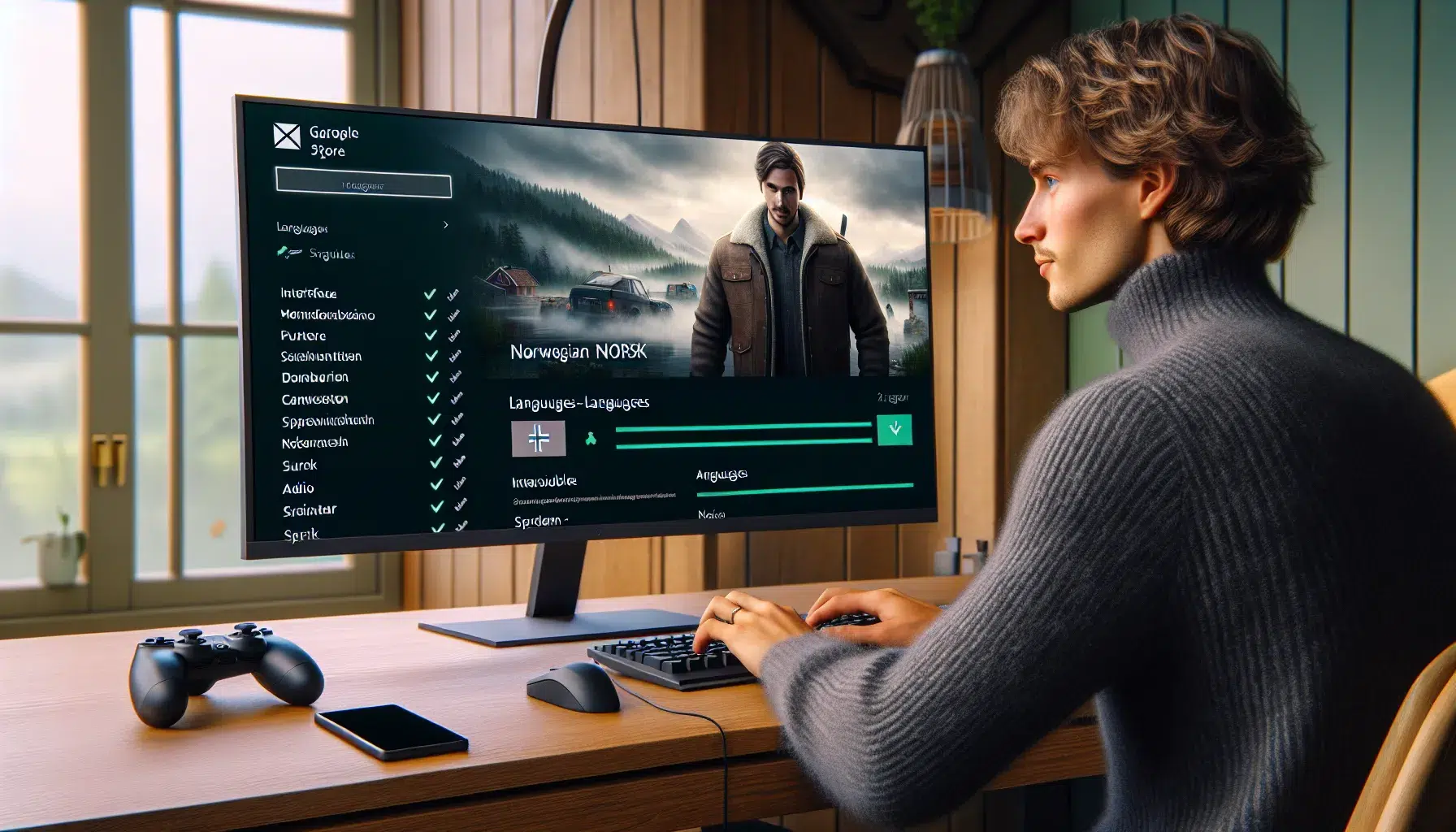 Hvordan finne spill som støtter norsk språk – illustrasjon 2